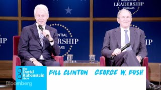 The David Rubenstein Show Clinton and Bush [upl. by Vacla]