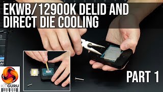 12900K Delid and Direct Die Cooling  EKWB Part 1 [upl. by Ittam]