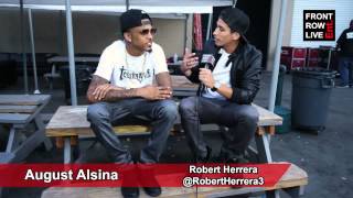 August Alsina talks about his faith in God w RobertHerrera3 [upl. by Hollington592]