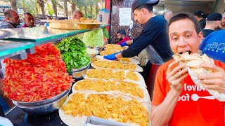 Street Food Paradise in Syria 🇸🇾 1 FALAFEL MOUNTAIN SANDWICH in Aleppo Syria [upl. by Edan925]