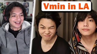 Lets watch the VMIN Live in LA after the BTS Concert  Taehyung amp Jimin Vlive [upl. by Matthew]