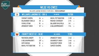 Melbourne Cricket Association  West  T35Div AWilliams Landing SC  Div A v County West CC  Blue [upl. by Gulgee695]