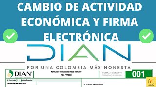 Como cambiar la Actividad economica RUT y actualizar la FIRMA electrónica [upl. by Dasi]