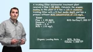 Problem Solved Organic Loading Problem  Wastewater Math [upl. by Cupo]