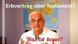 Erbvertrag besser als Testament [upl. by Rohclem51]