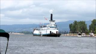 Sternwheeler Portland Departs [upl. by Naujid]