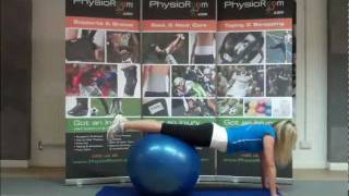 How to use Gym Balls by PhysioRoomcom [upl. by Ahsitneuq]