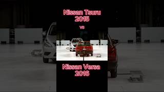 Nissan Tsuru 2015 vs Nissan Versa 2016🔥😱👀‼️❗❌❌❌crashtestcarvcrashtestautomobile [upl. by Gnuhc]