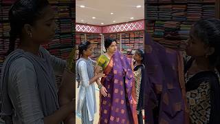 Kancheepuram Silk saree  Saree draping  Silk saree tamil youtubeshorts ytshorts sareeshopping [upl. by Esirtal]