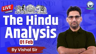 The Hindu Analysis  The Hindu Analysis for All Banking Exams  1 February  By Vishal Sir kgs [upl. by Rhea]