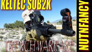 KelTec Sub2000 testing Trench Warfare Drill raw footage of gun test [upl. by Bill]