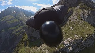 Wingsuit flying the Eiger Mittellegi Ridge lower higher MelchStuhl and the Mushroom Insta360X2 2024 [upl. by Nnayt]