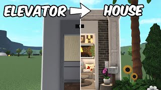 TURNING AN ELEVATOR INTO A HOUSE IN BLOXBURG [upl. by Natehc315]