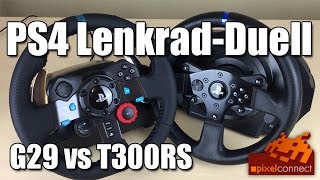 PS4 LenkradDuell  Logitech G29 vs Thrustmaster T300RS [upl. by Champagne]