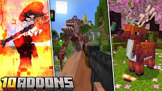 TOP 10 ADDONS PARA MINECRAFT PE 120 Bedrock [upl. by Ploss]