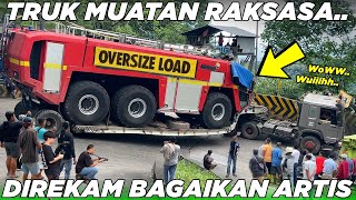 LUAR BIASA  Sitinjau Lauik Kedatangan Truk Muatan Raksasa Harga Milyaran Jalan Sampai Dikosongkan [upl. by Ivers]