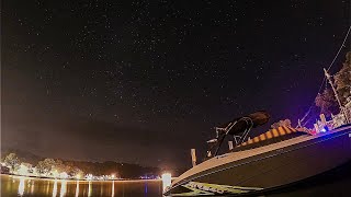 Lake Winnipesaukee Night Timelapse  Full Moon to No Moon [upl. by Bigelow]