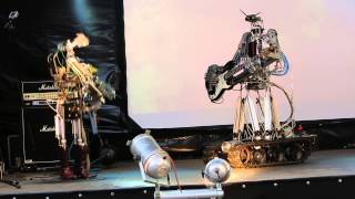 Compressorhead  TNT ACDC Cover live in Moscow Russia [upl. by Enelec273]