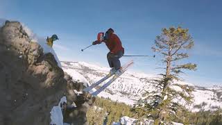 Kirkwood skier goes HUGE Uncut footage [upl. by Barstow]