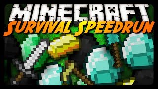 Minecraft 20m SURVIVAL SPEEDRUN CHALLENGE w CavemanFilms [upl. by Ordisi]