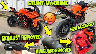 Exhaust Modification On My Ktm Rc 390 😍😇 Exhaust Removed 🔥 Sound Check 🥵 [upl. by Nassi]