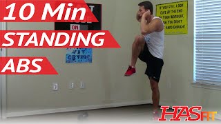 10 Min Standing Ab Workout  HASfit Standing Ab Exercises  Standing Abdominal Exercises Workouts [upl. by Siahc337]