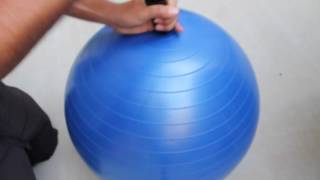 How To Inflate An Exercise Ball  URBNFit [upl. by Kalil]