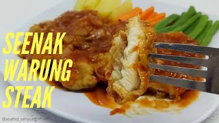 Cara Membuat Chicken Steak Homemade  Steak Ayam Rumahan yg Rasanya Seperti Warung Steak [upl. by Carolle363]