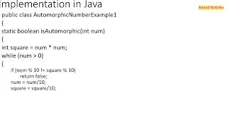 Automorphic Number Program in Java [upl. by Aisemaj]