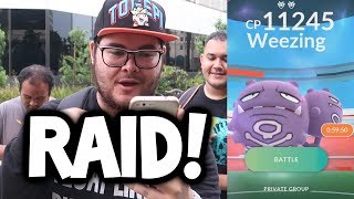 FIRST EVER RAID IN POKEMON GO EPIC RAID BOSS GAMEPLAY IN POKEMON GO [upl. by Orin584]