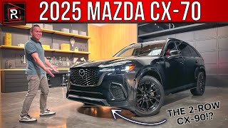 The 2025 Mazda CX70 Is A Sizable Electrified 2Row SUV With A Bold amp Edgy Vibe [upl. by Berti]