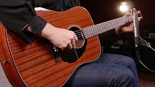 Fender Classic Design Series CD60S AllMahogany Dreadnought Acoustic Guitar Demo [upl. by Sayles]