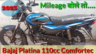 bajaj platina 110 comfortec bs6 drum  bajaj platina 110 cc 2023 model  Mileage  Price  feature [upl. by Moitoso424]