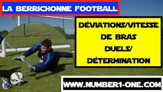 Spécifique gardien de but DÉVIATIONS VITESSE DE BRAS DUELS GOALKEEPER TRAINING La Berrichonne [upl. by Atsev528]