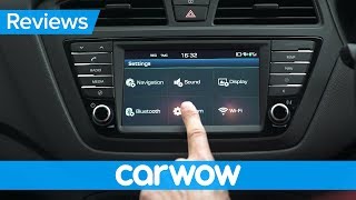 Hyundai i20 2018 infotainment and interior review  Mat Watson Reviews [upl. by Audres]