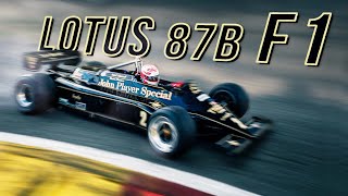 Onboard Lotus 87B qualifying on Spa  HQ V8 sound [upl. by Eseilenna]