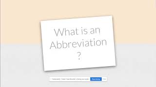 Intro to Abbreviations for Second Grade [upl. by Neelasor807]