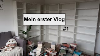 Mein erster Vlog Bücherregal umräumen von Thebookelle 1  Readandfit Booktube [upl. by Crescantia7]