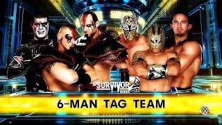 6 Man Tag Team Match The Ascension amp Stardust vs The Lucha Dragons amp Neville WWE 2K16 [upl. by Erlina132]