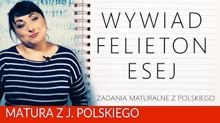 180 Wywiad felieton esej przyda się na maturze z polskiego [upl. by Collis]