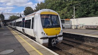 Trains at Woodgrange Park 51024 [upl. by Xuagram]