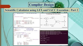 Scientific Calculator using LEX and YACCPart 2 [upl. by Yemorej215]