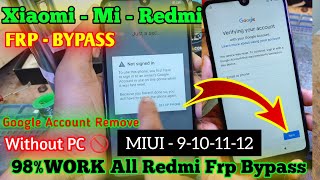 Mi Redmi Xiaomi Frp Bypass 2024  Frp Remove New method  Without PC  frpシ [upl. by Paugh]