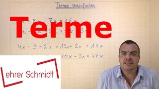 Terme berechnen  Terme und Gleichungen  Mathematik  Lehrerschmidt [upl. by Zeta553]