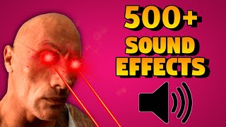 500 MEME SOUND EFFECTS Pack For Editing 2024  FREE DOWNLOAD NO COPYRIGHT [upl. by Evander]