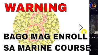 WARNING Bago Mag Enroll Ng Marine Course  Colour Blind  Ishihara Test  Seaman Vlog [upl. by Gildas]