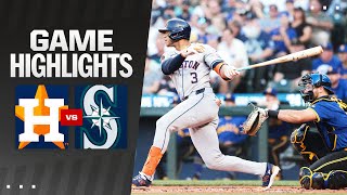 Astros vs Mariners Game Highlights 71924  MLB Highlights [upl. by Ecinaej461]