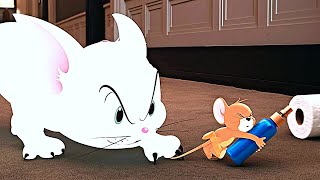 Jerry vs Toodles Galore white cat  Tom and Jerry 2021 Movie CLIP 4K [upl. by Teragram]