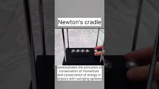 Newtons cradle Physics newton science shortsfeed shorts ykexp [upl. by Kinelski]