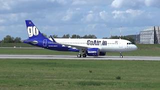 New A320neo for GoAir  Testflight at Airbus Plant Hamburg [upl. by Sabanrab]